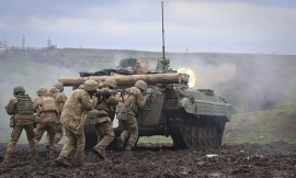 Militari ucraini nella regione di Donetsk. Autore: SCANPIX/AP