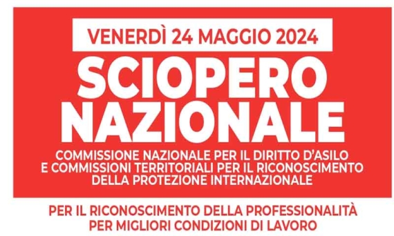 “Così muore il diritto d’asilo”, il 24 maggio sciopero dei lavoratori del settore