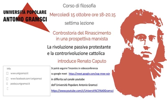 Controstoria del Rinascimento VI incontro: La rivoluzione passiva protestante e la controrivoluzione cattolica