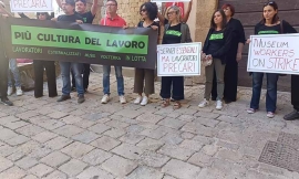 La lotta dei lavoratori dei musei di Volterra