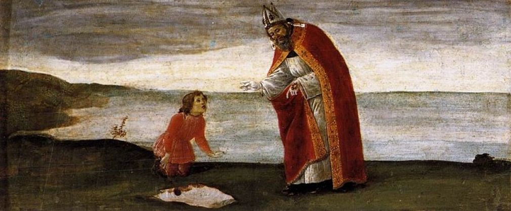 Visione di S.Agostino del fanciullo&quot; (Pala di San Barnaba) - Sandro Botticelli