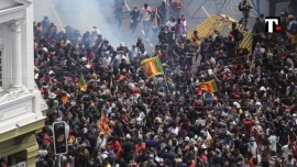 Massicce proteste popolari in Sri Lanka violentemente represse