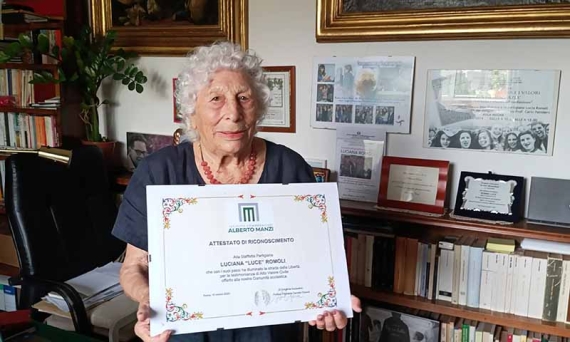 La Partigiana Luce: «Resisto ancora, in piazza contro la guerra»