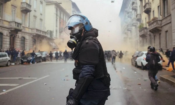 In piazza a Torino: la loro violenza è legge, la nostra presenza è reato