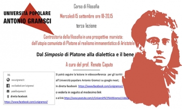 III lezione del corso di filosofia: Dal Simposio di Platone alla dialettica e il bene