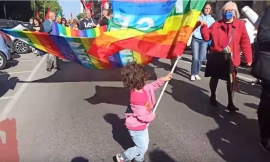 Manifestazione contro la guerra nel IV municipio di Roma