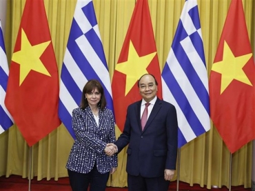 Visita della presidente greca Katerina Sakellaropoulou in Vietnam