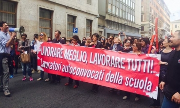 Lavoratori della scuola e lavoratori Alitalia uniti nella lotta